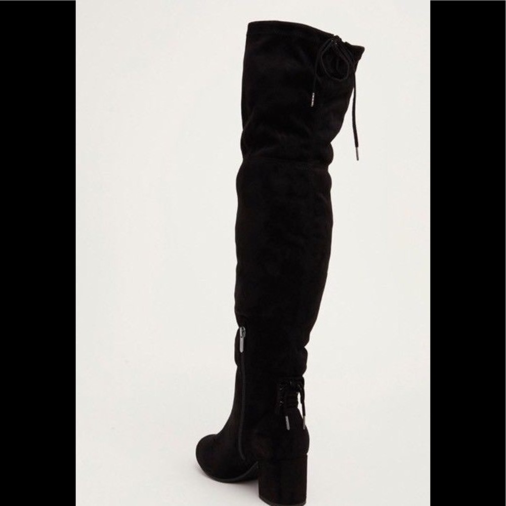 Over the knee stretch boots.